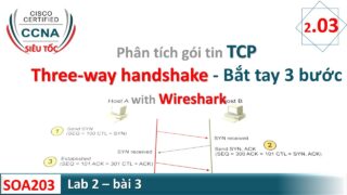 [ Wireshark ] – Bắt gói và PHÂN TÍCH giao thức TCP với wireshark | CCNA Siêu Tốc | 04